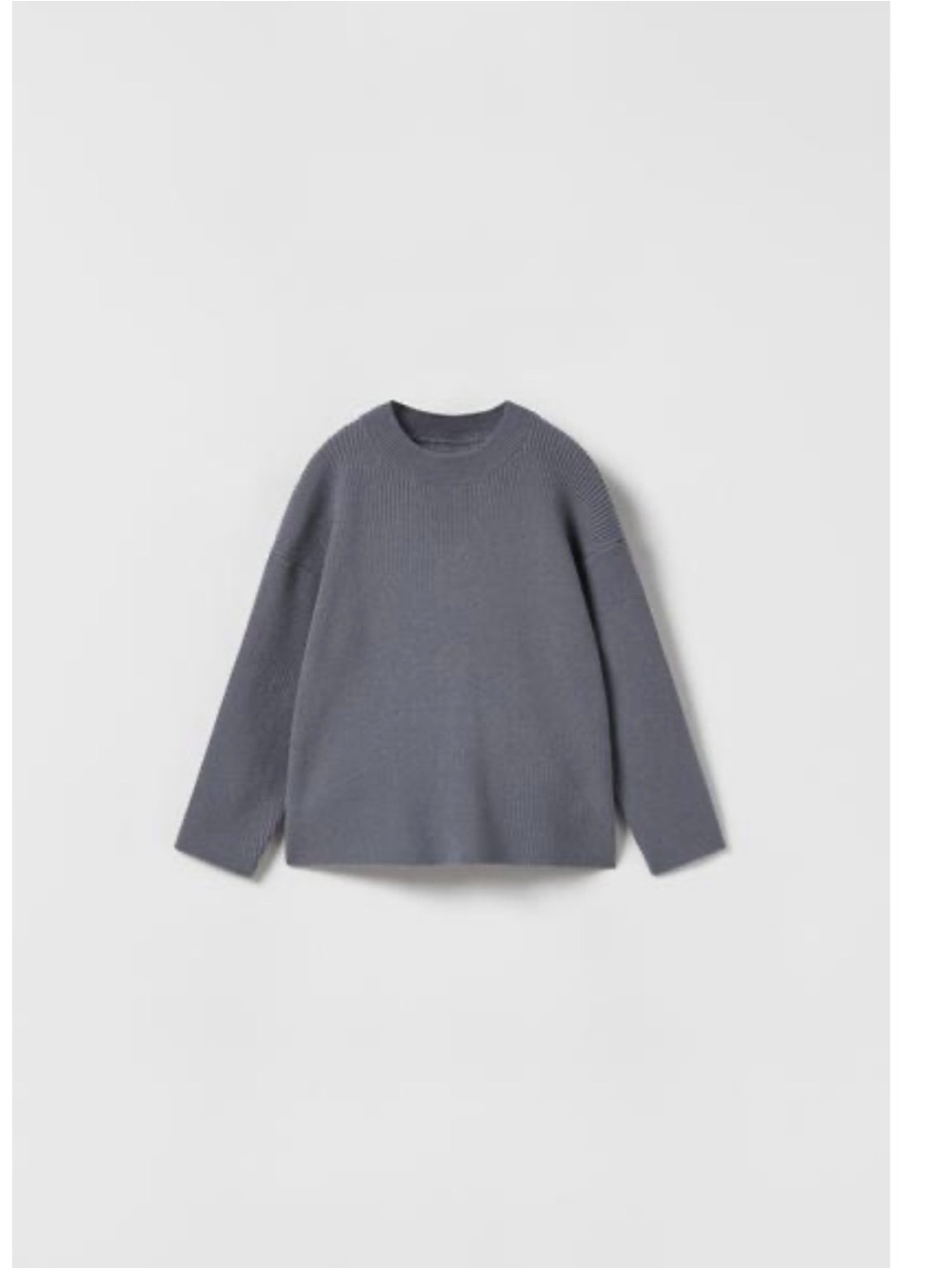 Zara Kids Blue-Gray Crewneck Knit Sweater and Pants, Size 12-18 month - Picture 2 of 4